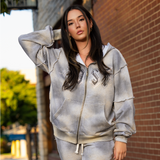 LOST Intricacy Grey Grunge Zip Up