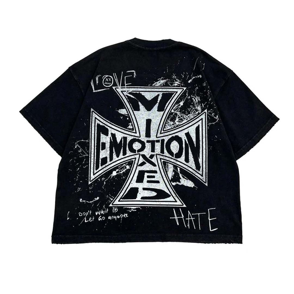 Mixed Emotions Black Chaos Tee by Mixed Emotions - NWAHYPE No.1 for streetwear T-Shirts in USA