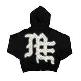 Mixed Emotions Black End Rhinestone Hoodie by Mixed Emotions - NWAHype 1 for streetwear Hoodies in USA