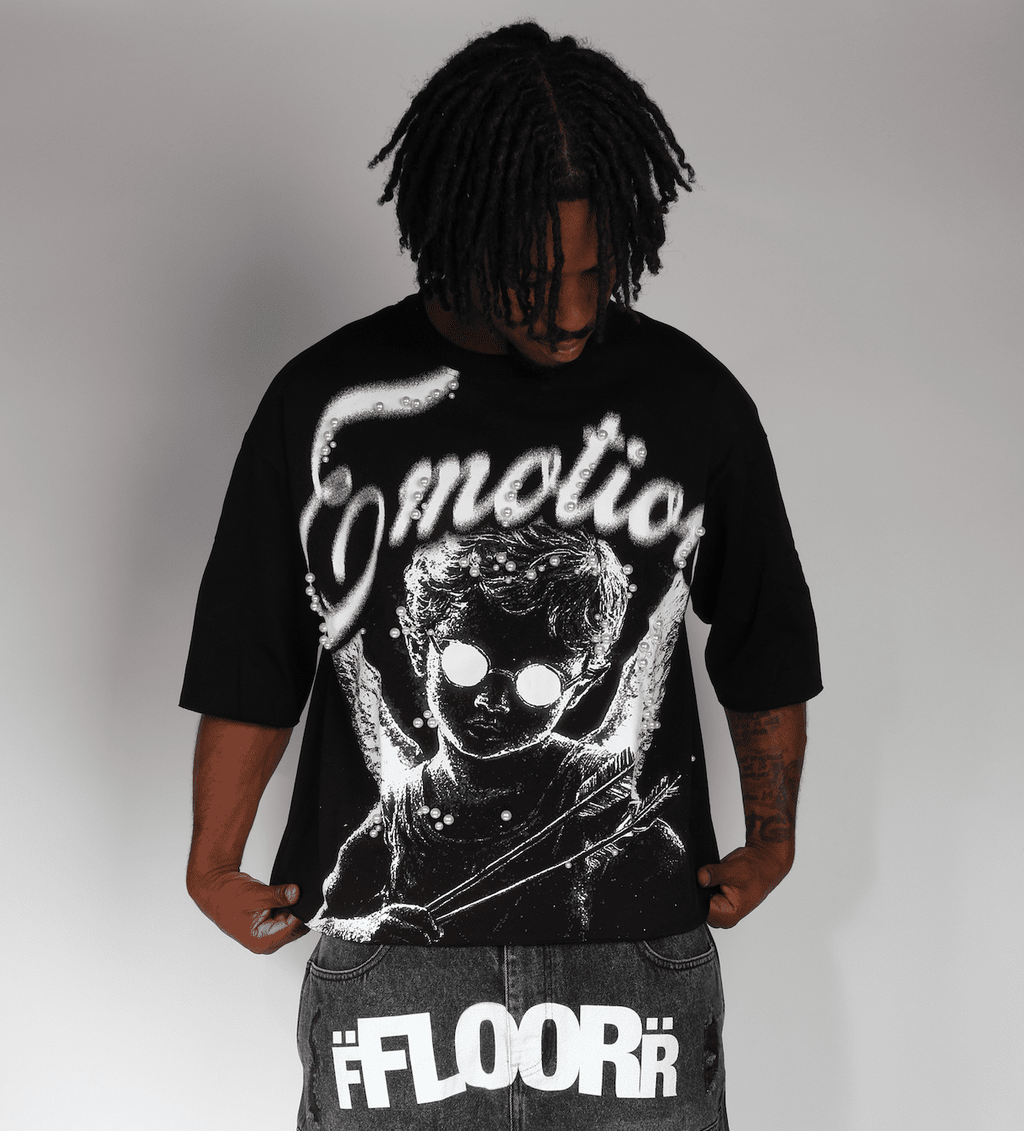 Mixed Emotions Black Pearl Cropped Tee by Mixed Emotions - NWAHype 1 for streetwear T-Shirts in USA
