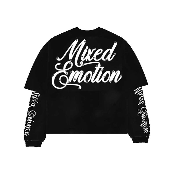 Mixed Emotions Black Thermal Long Sleeve Tee by Mixed Emotions - NWAHype 1 for streetwear T-Shirts in USA