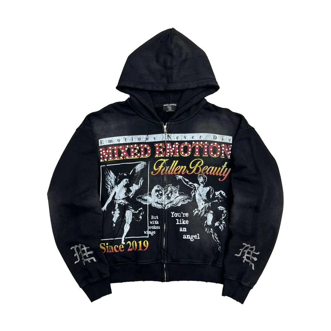 Mixed Emotions Broken Wings Hoodie by Mixed Emotions - NWAHYPE No.1 for streetwear Hoodies in USA