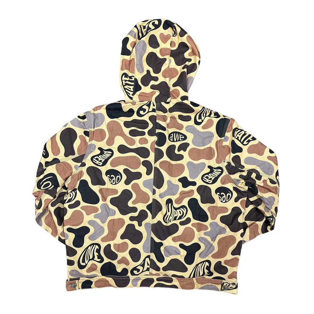 Mixed Emotions Carpenter Zip Up Hoodie Jacket Cream by Mixed Emotions - NWAHYPE No.1 for streetwear Hoodies in USA
