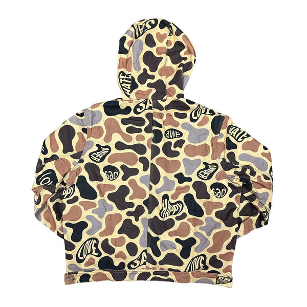 Mixed Emotions Carpenter Zip Up Hoodie Jacket Cream by Mixed Emotions - NWAHYPE No.1 for streetwear Hoodies in USA