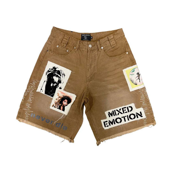 Mixed Emotions Chaos Carpenter Brown Shorts by Mixed Emotions - NWAHYPE No.1 for streetwear Shorts in USA