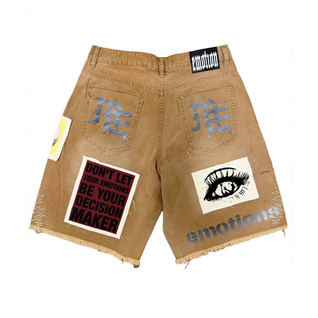 Mixed Emotions Chaos Carpenter Brown Shorts by Mixed Emotions - NWAHYPE No.1 for streetwear Shorts in USA