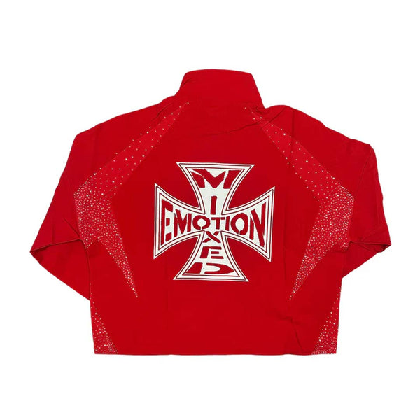 Mixed Emotions Classic Nylon Jacket Red by Mixed Emotions - NWAHYPE No.1 for streetwear Hoodies in USA