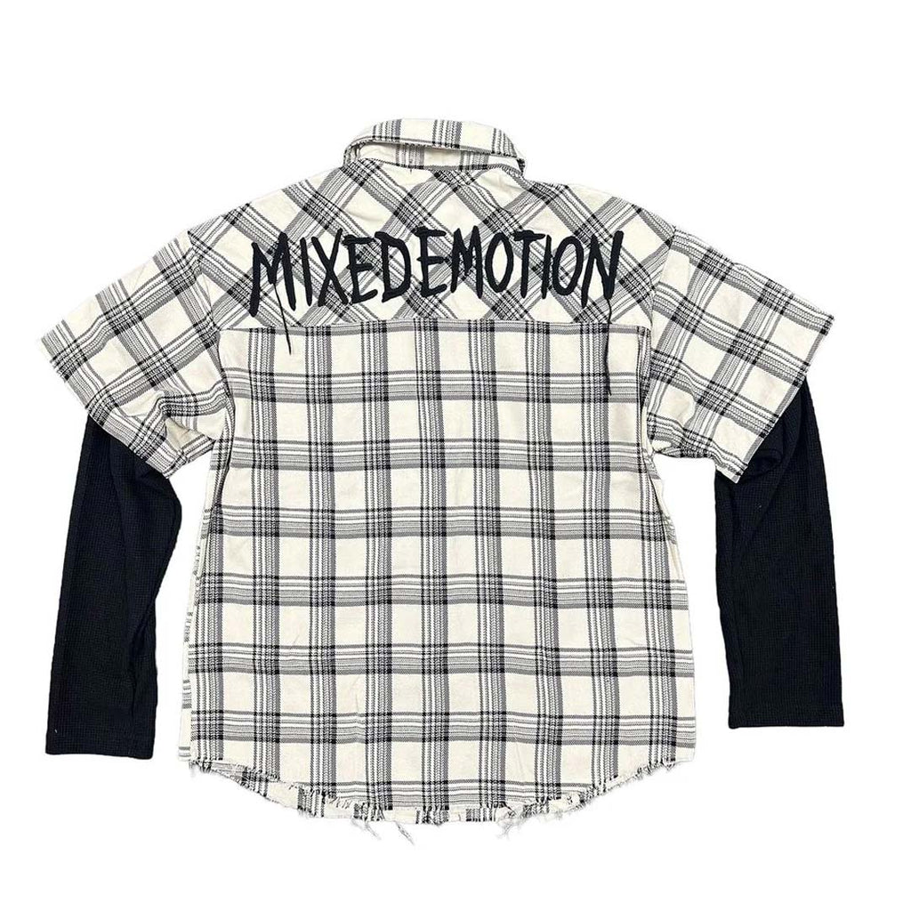 Mixed Emotions Cream Dreams Flannel Shirt by Mixed Emotions - NWAHYPE No.1 for streetwear T-Shirts in USA