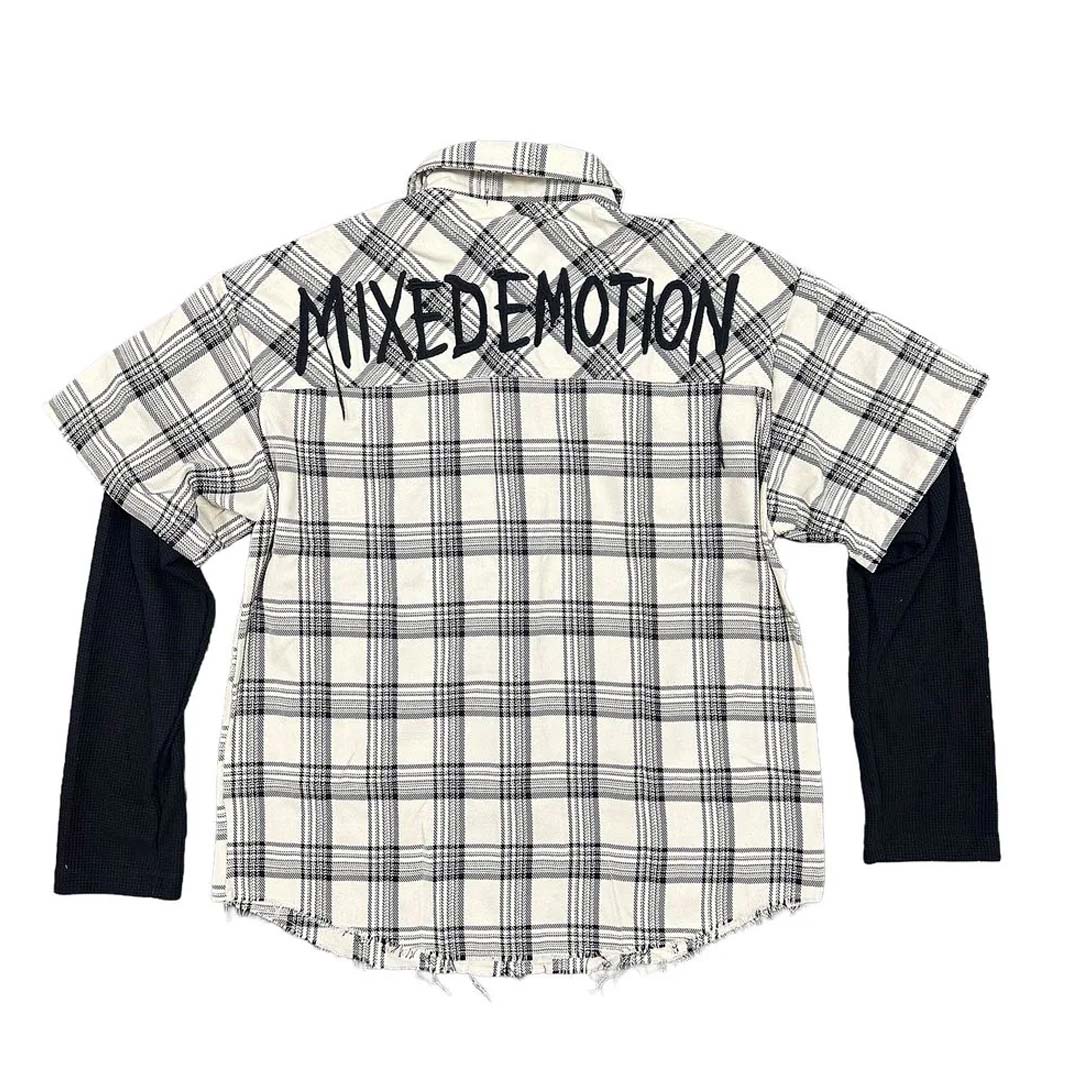 Mixed Emotions Cream Dreams Flannel Shirt by Mixed Emotions - NWAHYPE No.1 for streetwear T-Shirts in USA
