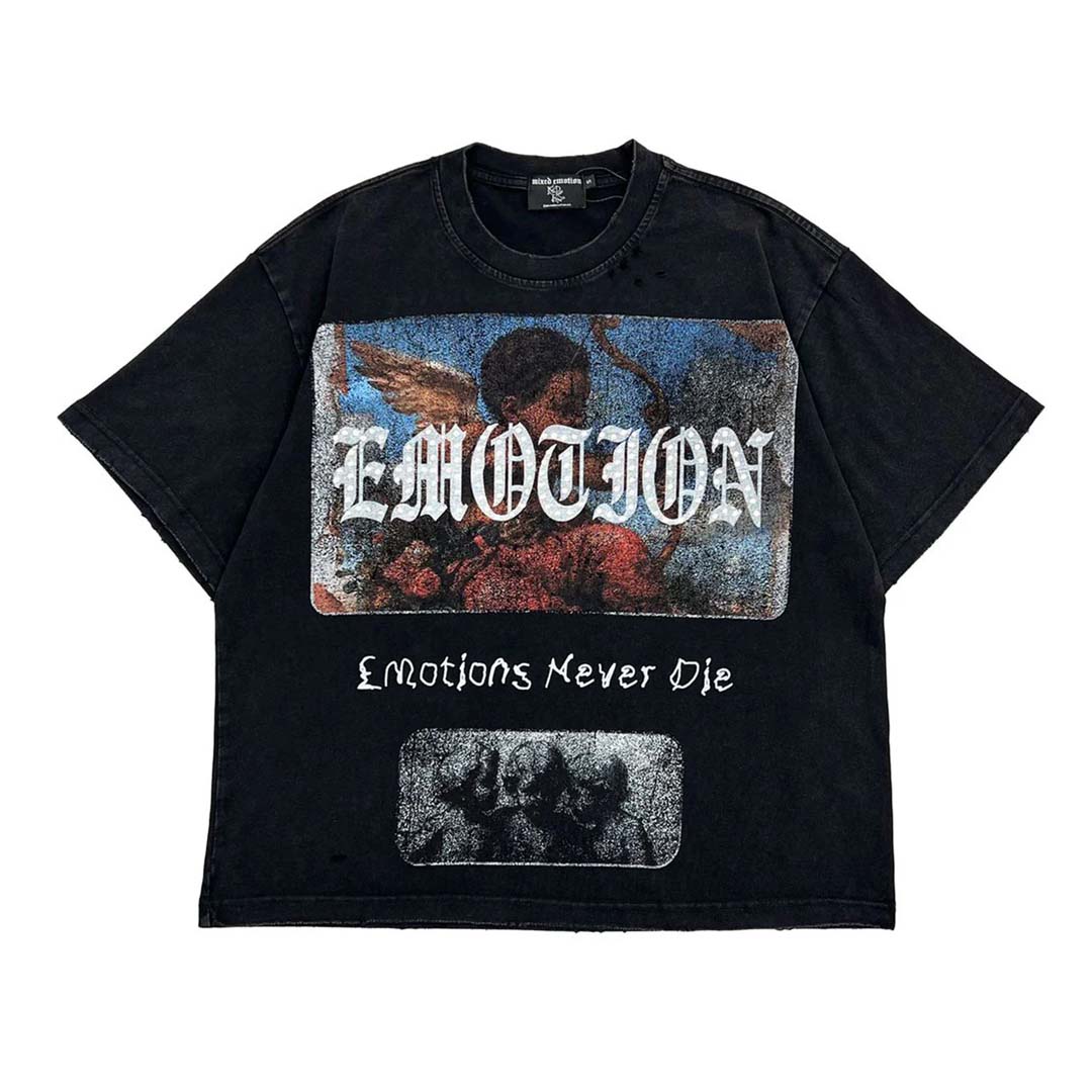 Mixed Emotions Divine Emotions Tee Black by Mixed Emotions - NWAHYPE No.1 for streetwear T-Shirts in USA