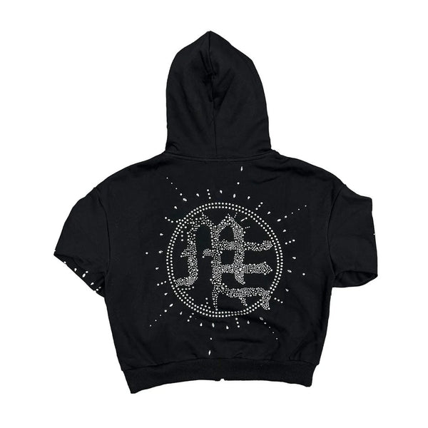 Mixed Emotions Eclipse Black Zip Up Hoodie by Mixed Emotions - NWAHype 1 for streetwear Hoodies in USA