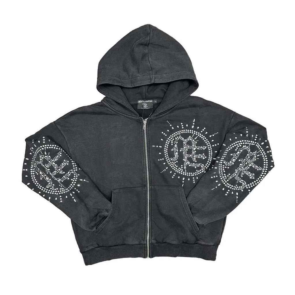 Mixed Emotions Eclipse Zip Up Hoodie Grey by Mixed Emotions - NWAHype 1 for streetwear Hoodies in USA