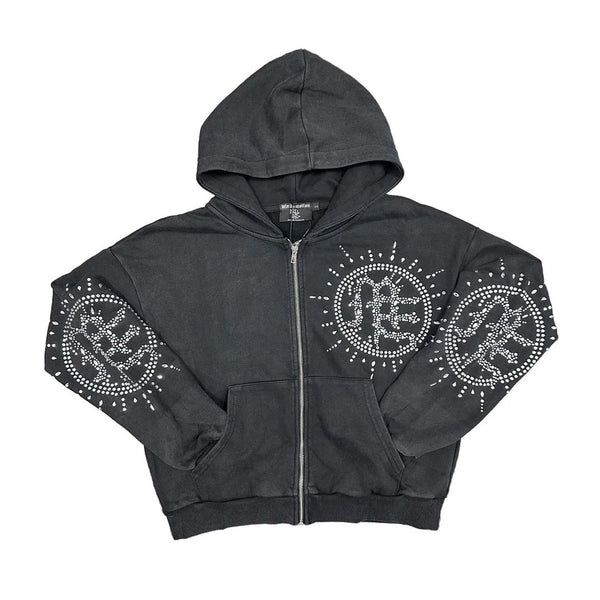 Mixed Emotions Eclipse Zip Up Hoodie Grey by Mixed Emotions - NWAHype 1 for streetwear Hoodies in USA