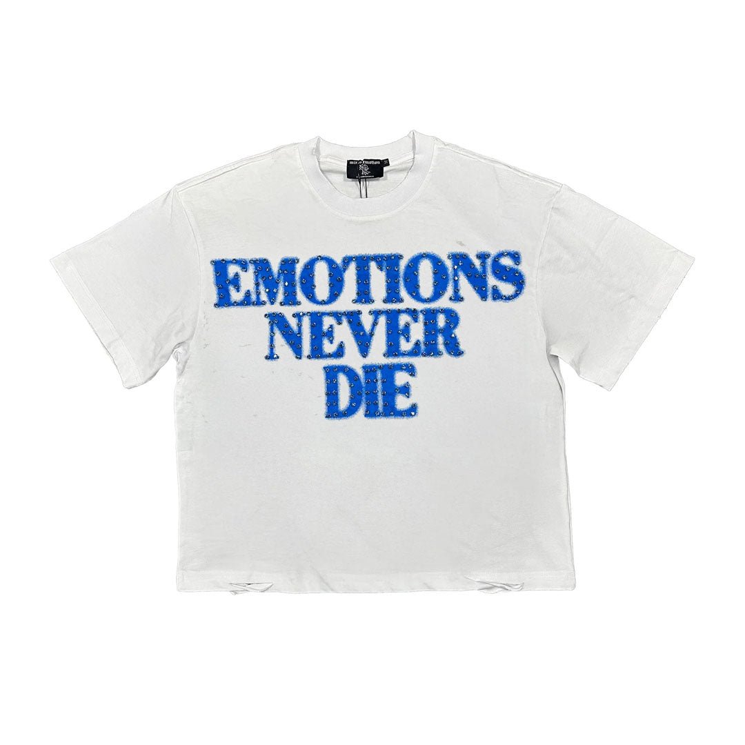 Mixed Emotions End Tee White Blue by Mixed Emotions - NWAHype 1 for streetwear T-Shirts in USA