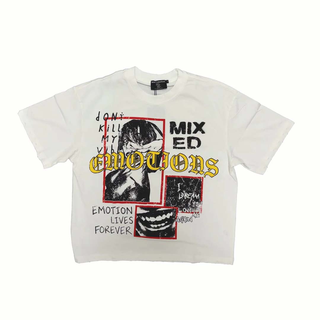 Mixed Emotions Forever White Tee by Mixed Emotions - NWAHYPE No.1 for streetwear T-Shirts in USA