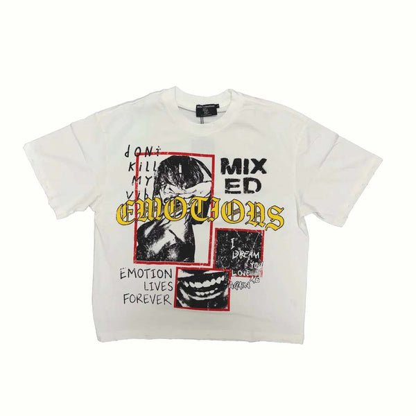 Mixed Emotions Forever White Tee by Mixed Emotions - NWAHYPE No.1 for streetwear T-Shirts in USA