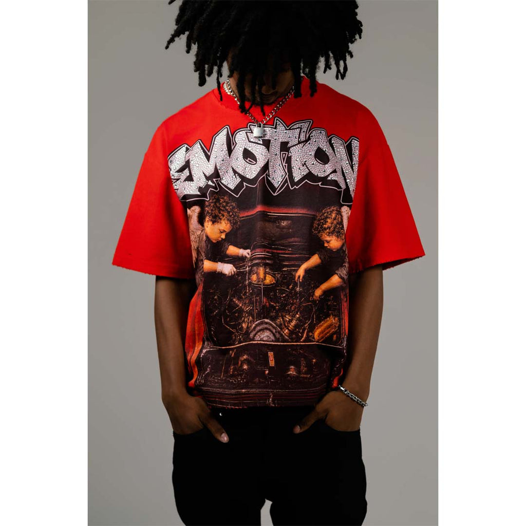 Mixed Emotions Garage Tee Red by Mixed Emotions - NWAHYPE No.1 for streetwear T-Shirts in USA