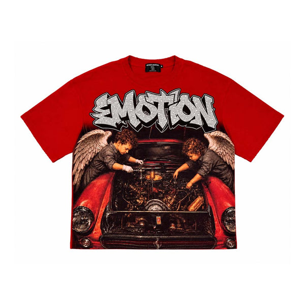 Mixed Emotions Garage Tee Red by Mixed Emotions - NWAHYPE No.1 for streetwear T-Shirts in USA