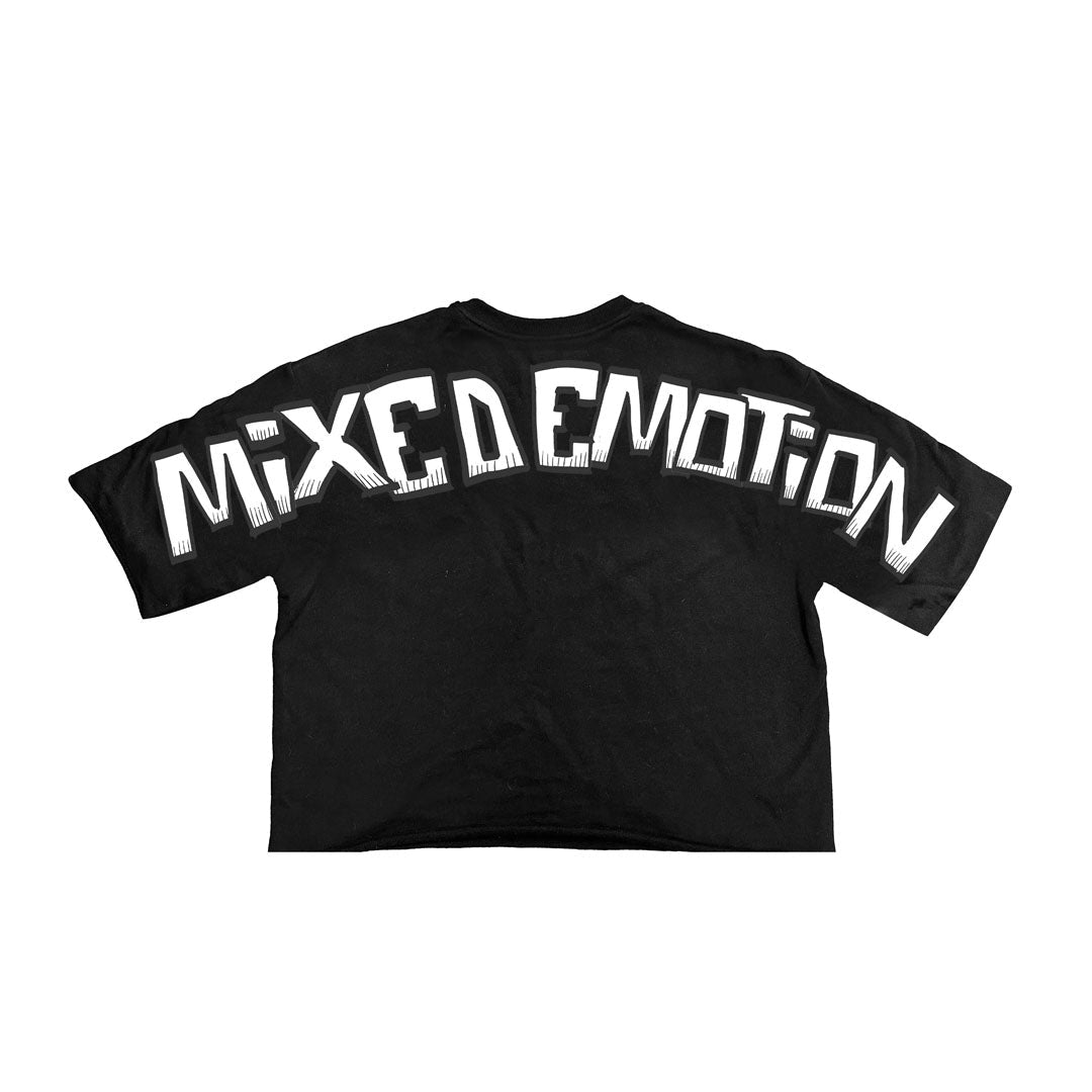 Mixed Emotions Monster Cropped Black Tee by Mixed Emotions - NWAHype 1 for streetwear T-Shirts in USA