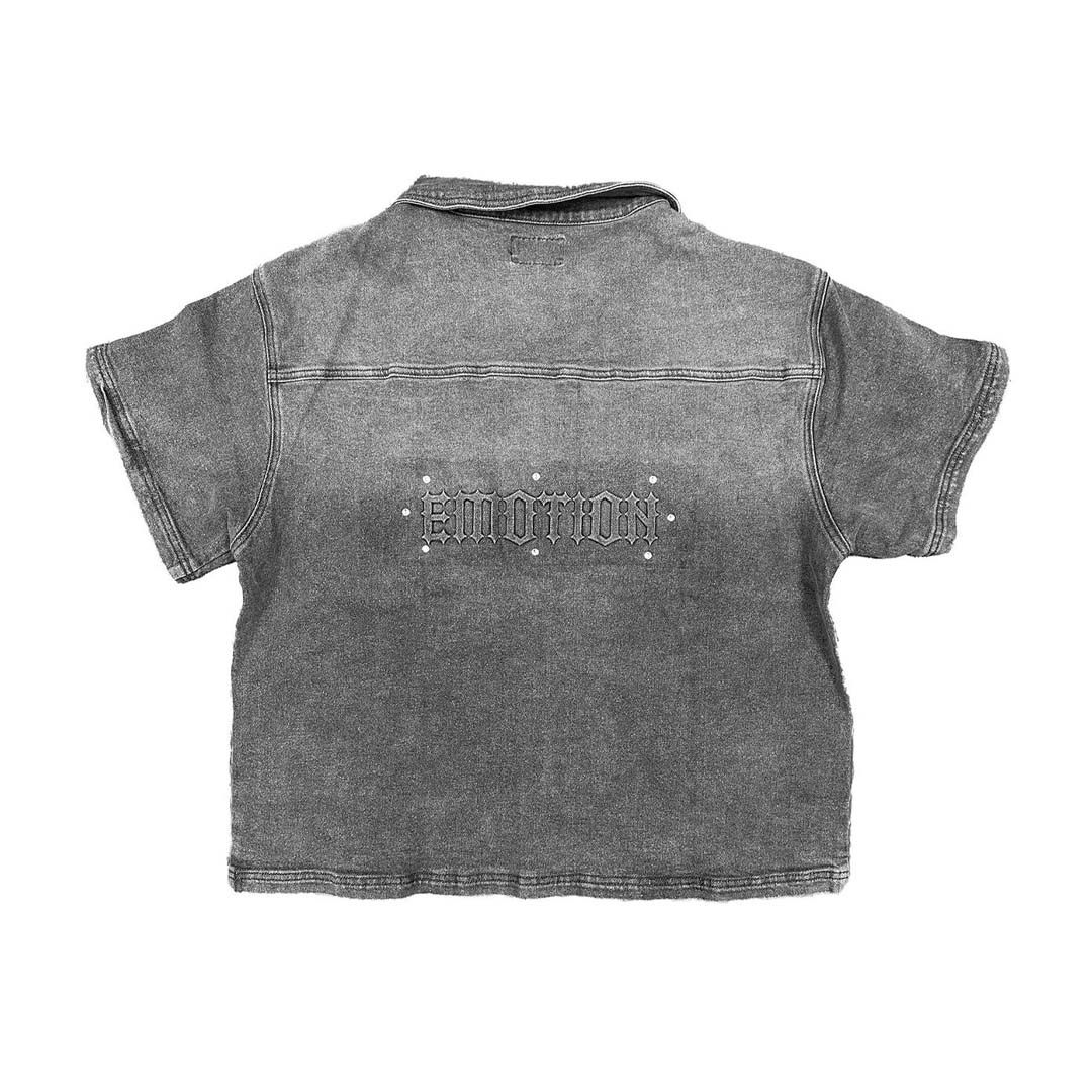 Mixed Emotions Paisley Denim Black Shirt by Mixed Emotions - NWAHype No.1 for streetwear T-Shirts in USA