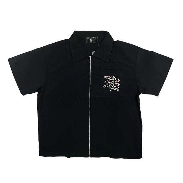 Mixed Emotions Rhinestone Nylon Zip Shirt by Mixed Emotions - NWAHype No.1 for streetwear T-Shirts in USA