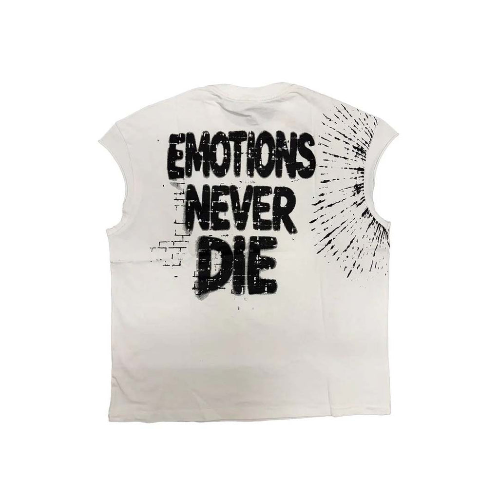 Mixed Emotions Starboy Sleeveless White Tee by Mixed Emotions - NWAHYPE No.1 for streetwear T-Shirts in USA