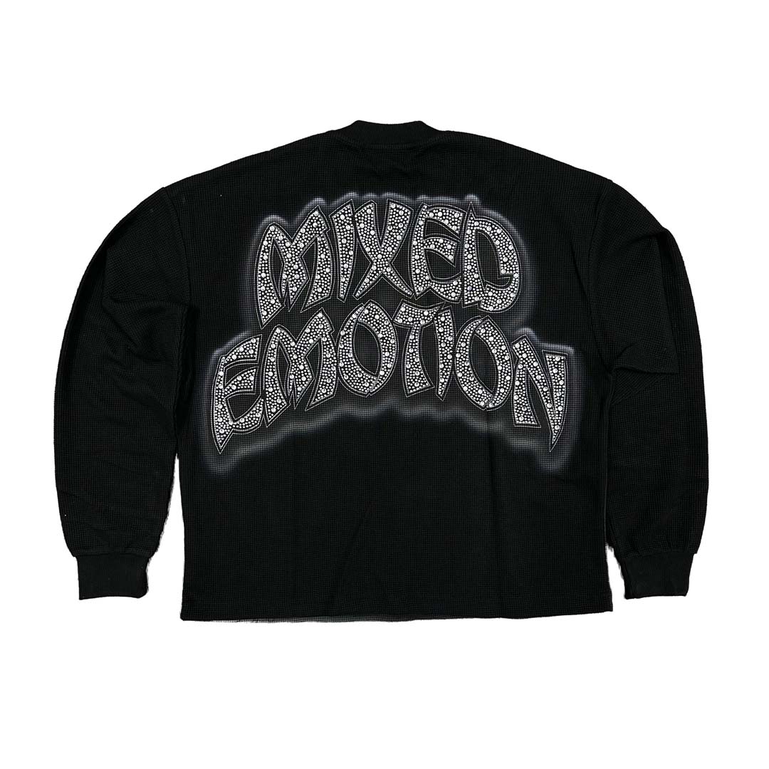 Mixed Emotions Sunrise Thermal Long Sleeve Tee Black by Mixed Emotions - NWAHype No.1 for streetwear T-Shirts in USA