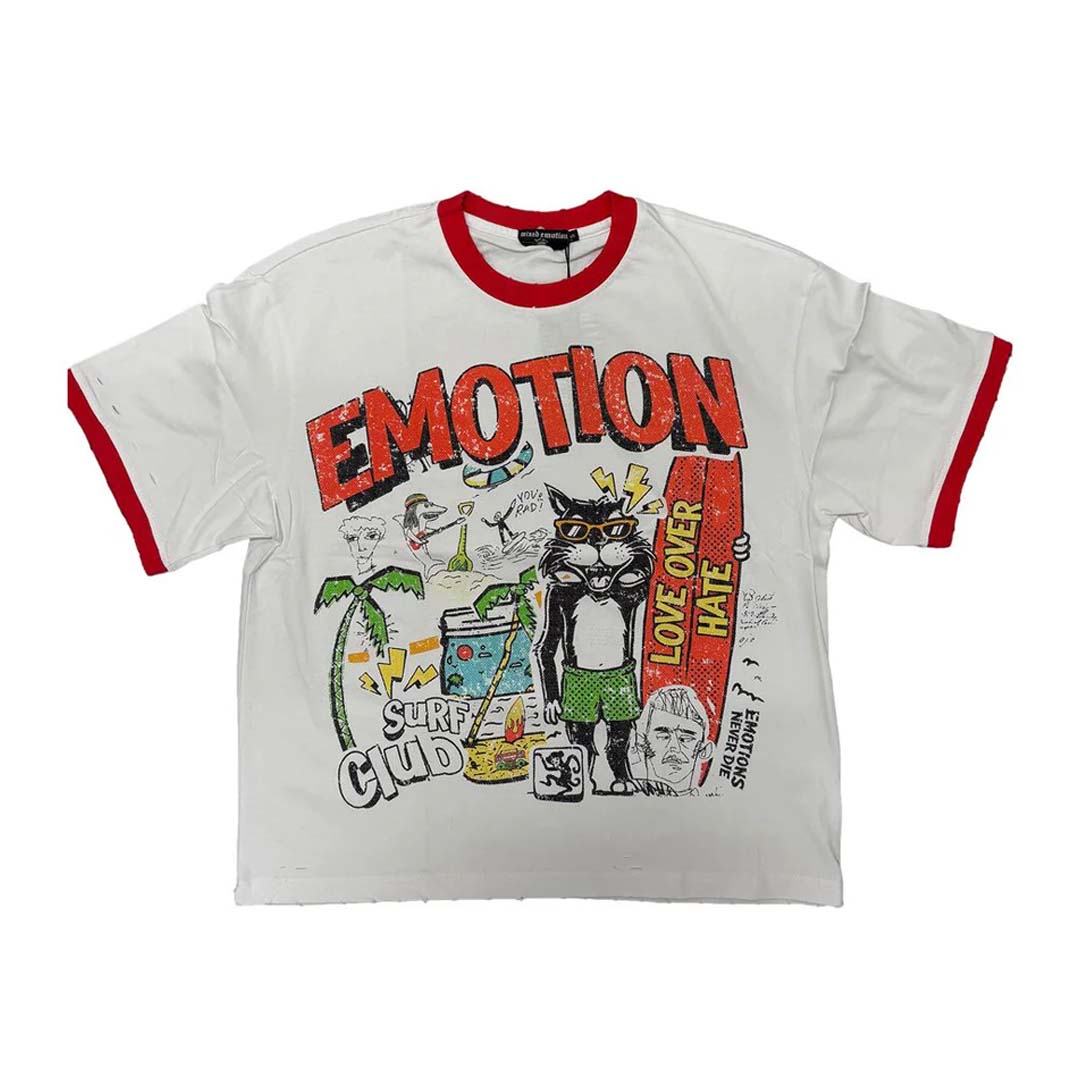Mixed Emotions Surf Club White Tee by Mixed Emotions - NWAHYPE No.1 for streetwear T-Shirts in USA