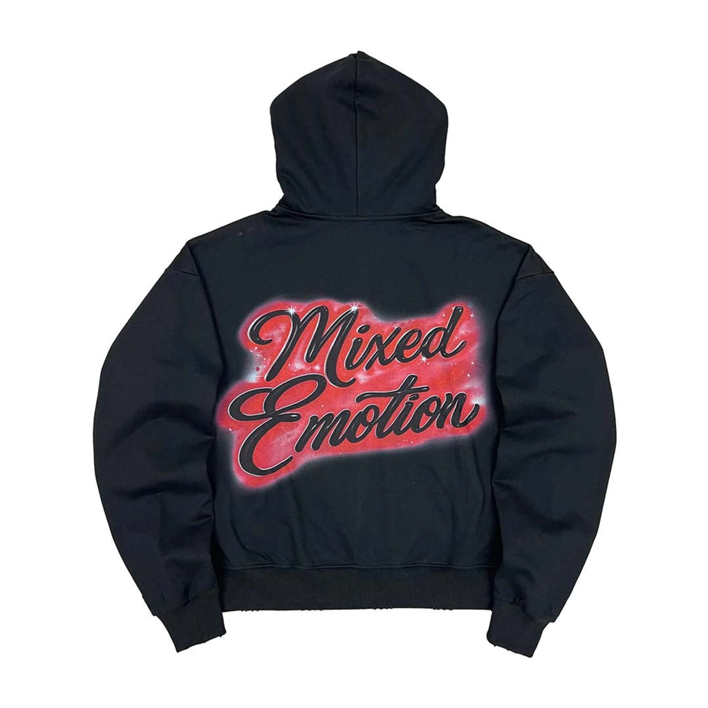 Mixed Emotions Unveiled Zip Up Hoodie Black Red by Mixed Emotions - NWAHYPE No.1 for streetwear Hoodies in USA