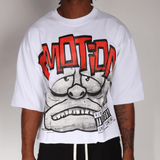 Mixed Emotions White Monster Cropped Tee by Mixed Emotions - NWAHype 1 for streetwear T-Shirts in USA