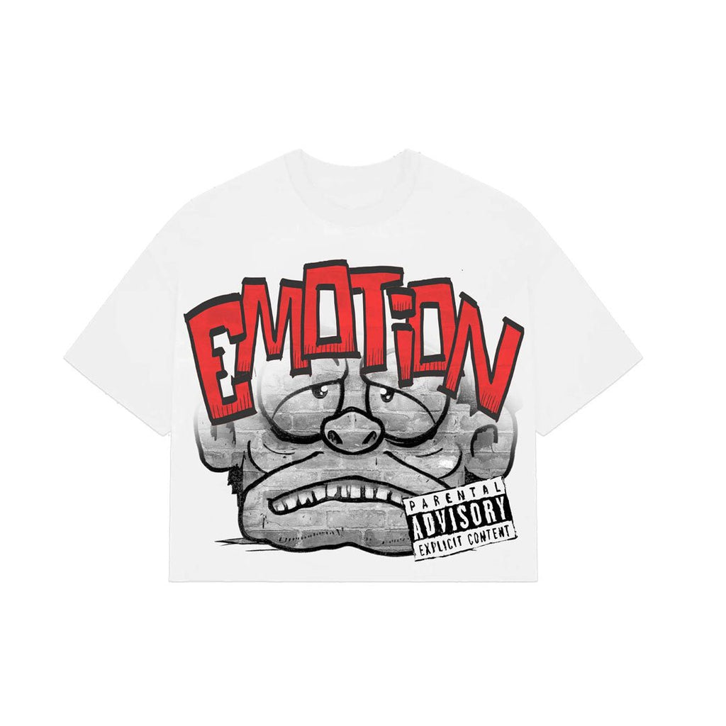 Mixed Emotions White Monster Cropped Tee by Mixed Emotions - NWAHype 1 for streetwear T-Shirts in USA