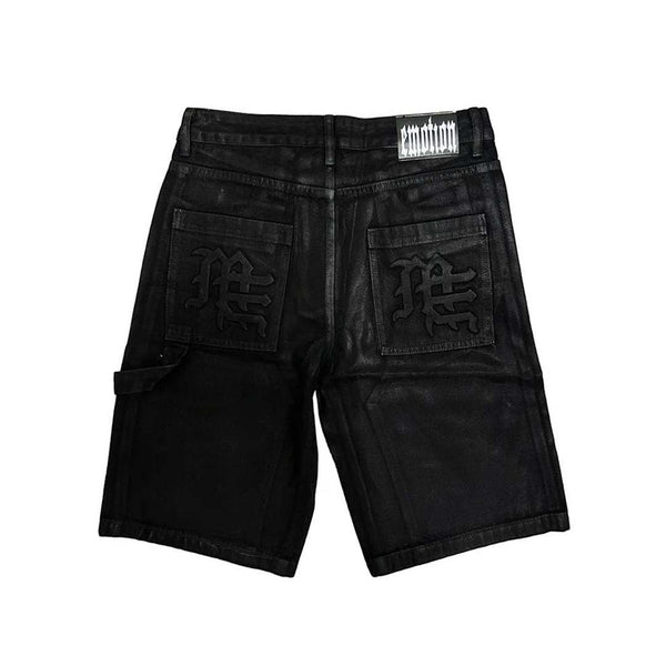 Mixed Emotions Worker Wax Shorts Black by Mixed Emotions - NWAHYPE No.1 for streetwear Shorts in USA