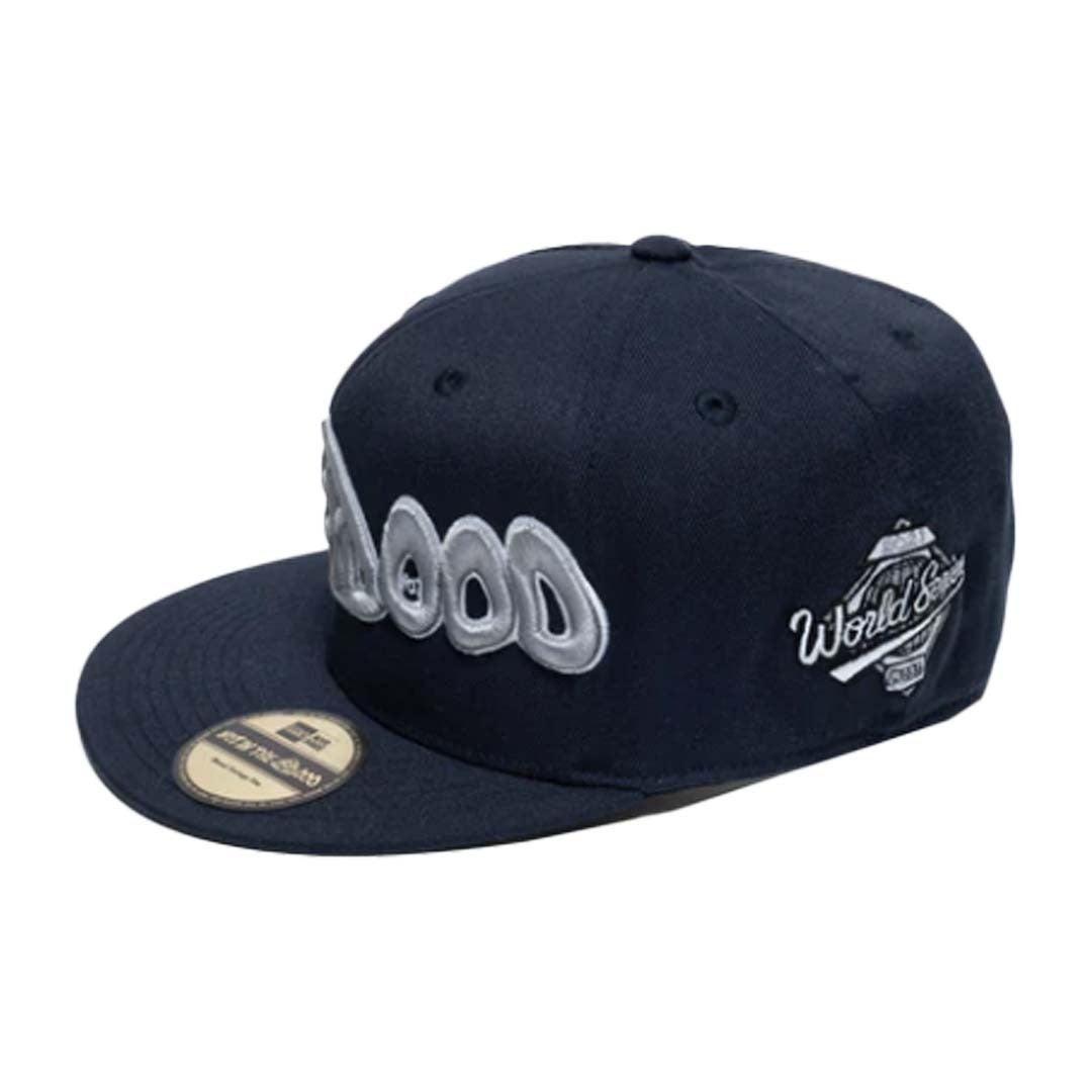 Mood Swings Not In The Mood NYC Fitted Hat Navy Silver by Mood Swings - NWAHype 1 for streetwear Hats in USA