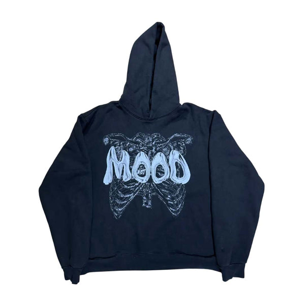 Mood Swings Skeleton Black Hoodie by Mood Swings - NWAHYPE No.1 for streetwear Hoodies in USA