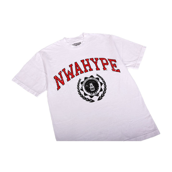 NWA Hype College Arch Tee White Red by NWAHype - NWAHype 1 for streetwear T-Shirts in USA