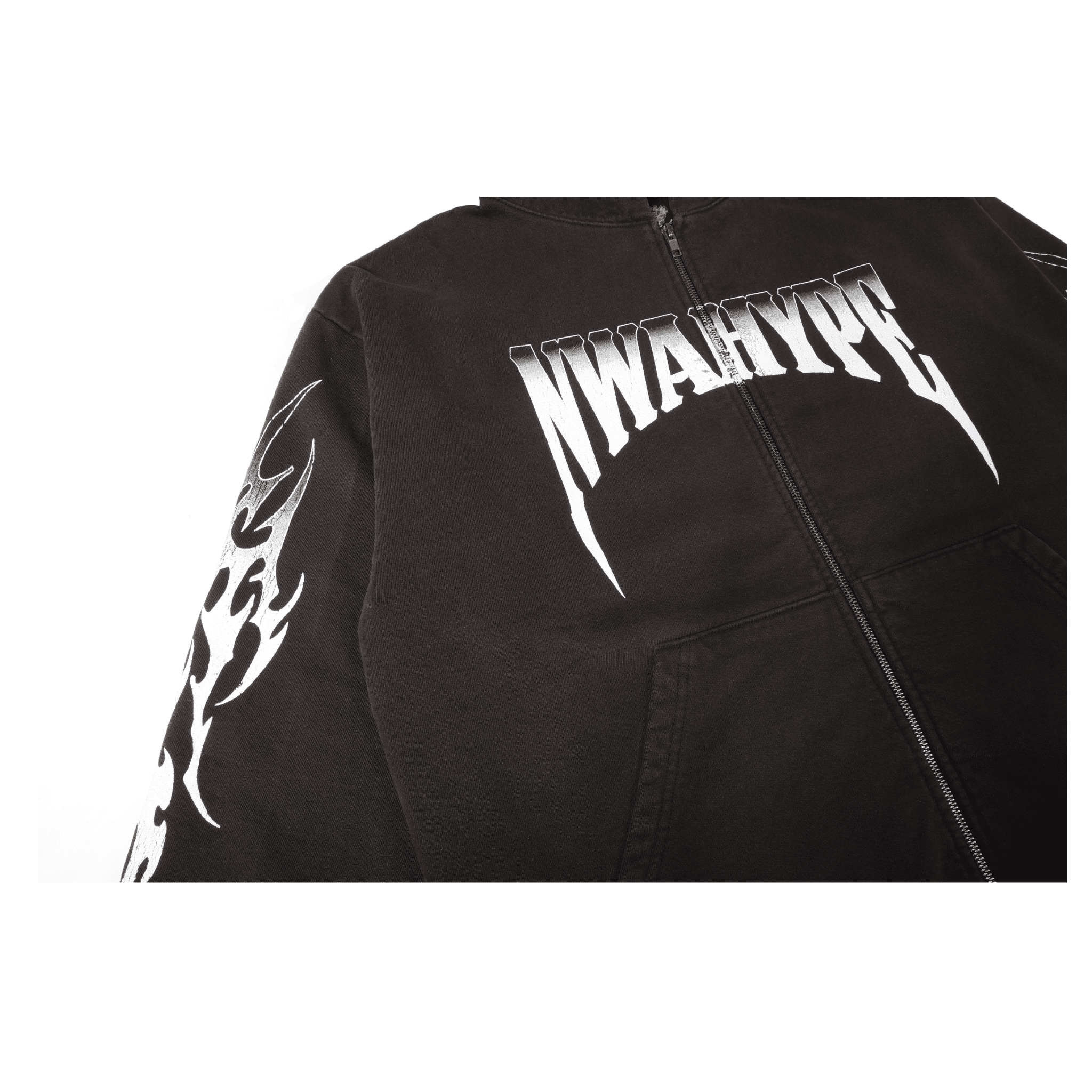 NWA Hype Faded Zip Up Hoodie by NWAHype - NWAHype 1 for streetwear Hoodies in USA