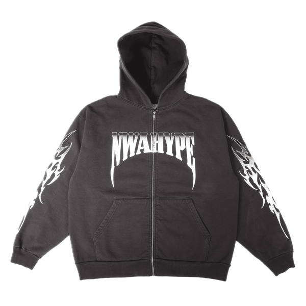NWA Hype Faded Zip Up Hoodie by NWAHype - NWAHype 1 for streetwear Hoodies in USA