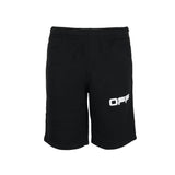 Off - White Airport Tape Sweatshort Black by Off White - NWAHype 1 for streetwear Shorts in USA