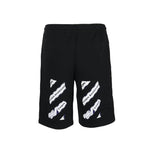 Off - White Airport Tape Sweatshort Black by Off White - NWAHype 1 for streetwear Shorts in USA