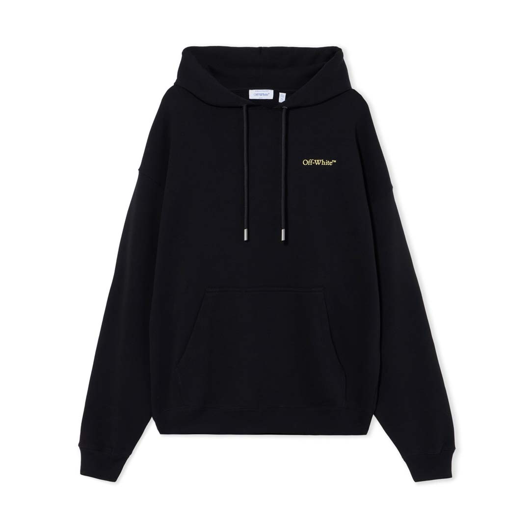 Off White Bolt Arrow Hoodie Black Yellow by Off White - NWAHYPE No.1 for streetwear Hoodies in USA