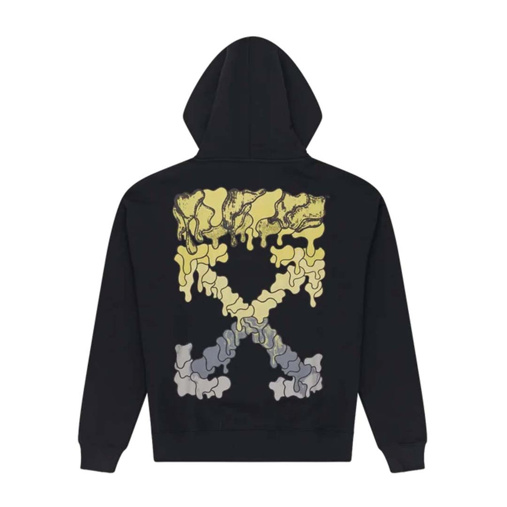 Off White Dripping Arrow Hoodie Black Yellow Grey by Off White - NWAHYPE No.1 for streetwear Hoodies in USA