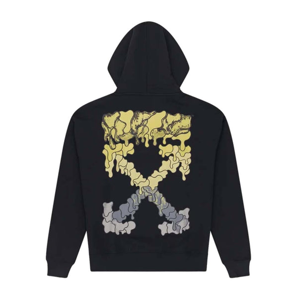 Off White Dripping Arrow Hoodie Black Yellow Grey by Off White - NWAHYPE No.1 for streetwear Hoodies in USA