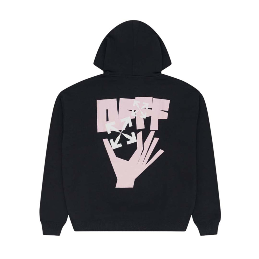 Off White Hand Arrow Hoodie Black Pink by Off White - NWAHYPE No.1 for streetwear Hoodies in USA