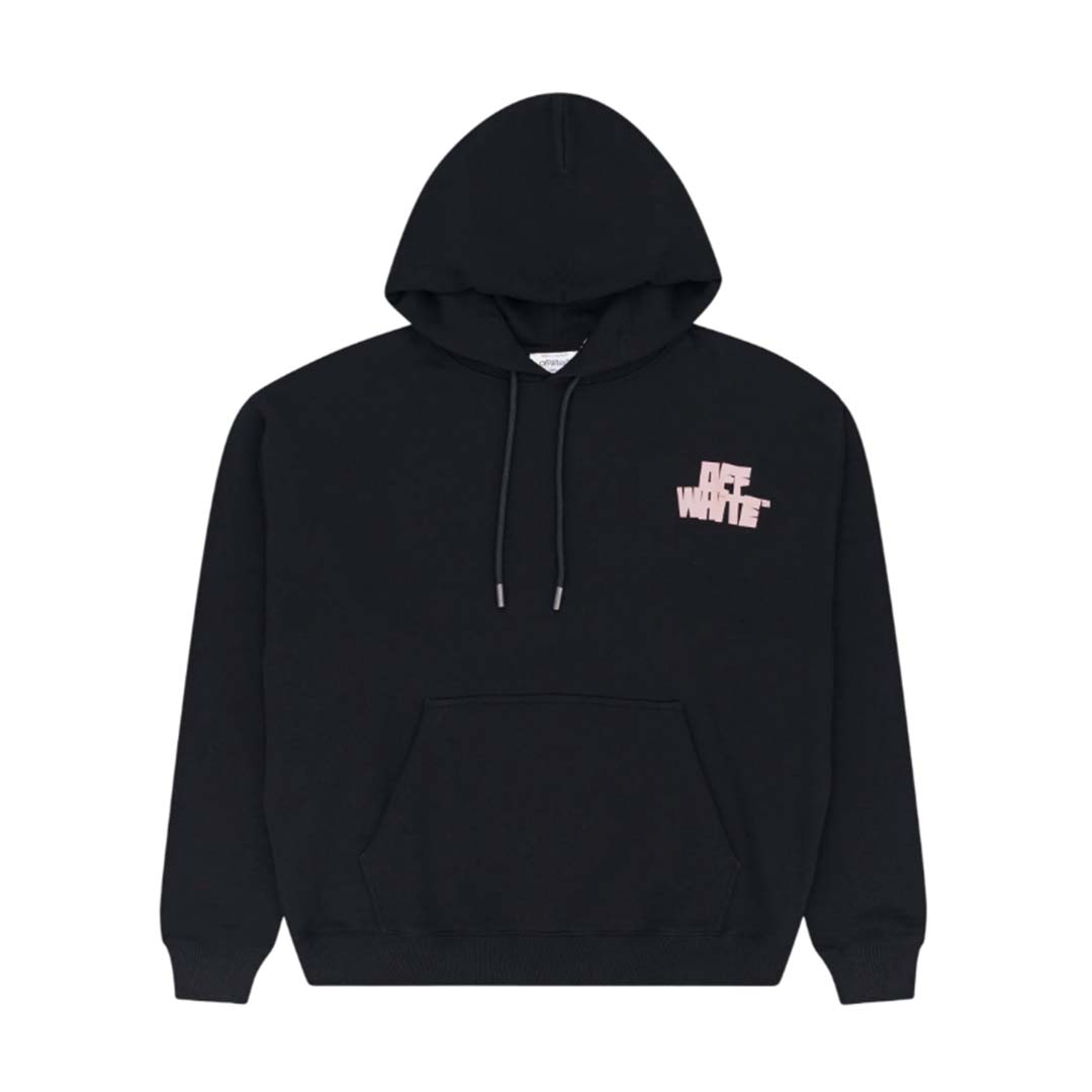 Off White Hand Arrow Hoodie Black Pink by Off White - NWAHYPE No.1 for streetwear Hoodies in USA