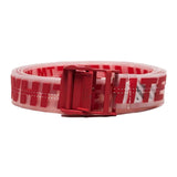OFF - WHITE Industrial Logo Rubber Belt Red by Off White - NWAHype 1 for streetwear Accessories in USA