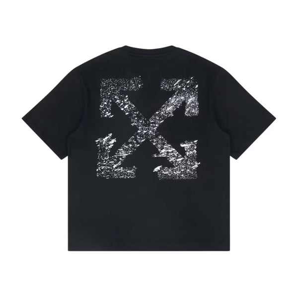 OFF-WHITE Paint Splatter Arrow Diag Skate Fit Tee Black White by Off White - NWAHYPE No.1 for streetwear T-Shirts in USA