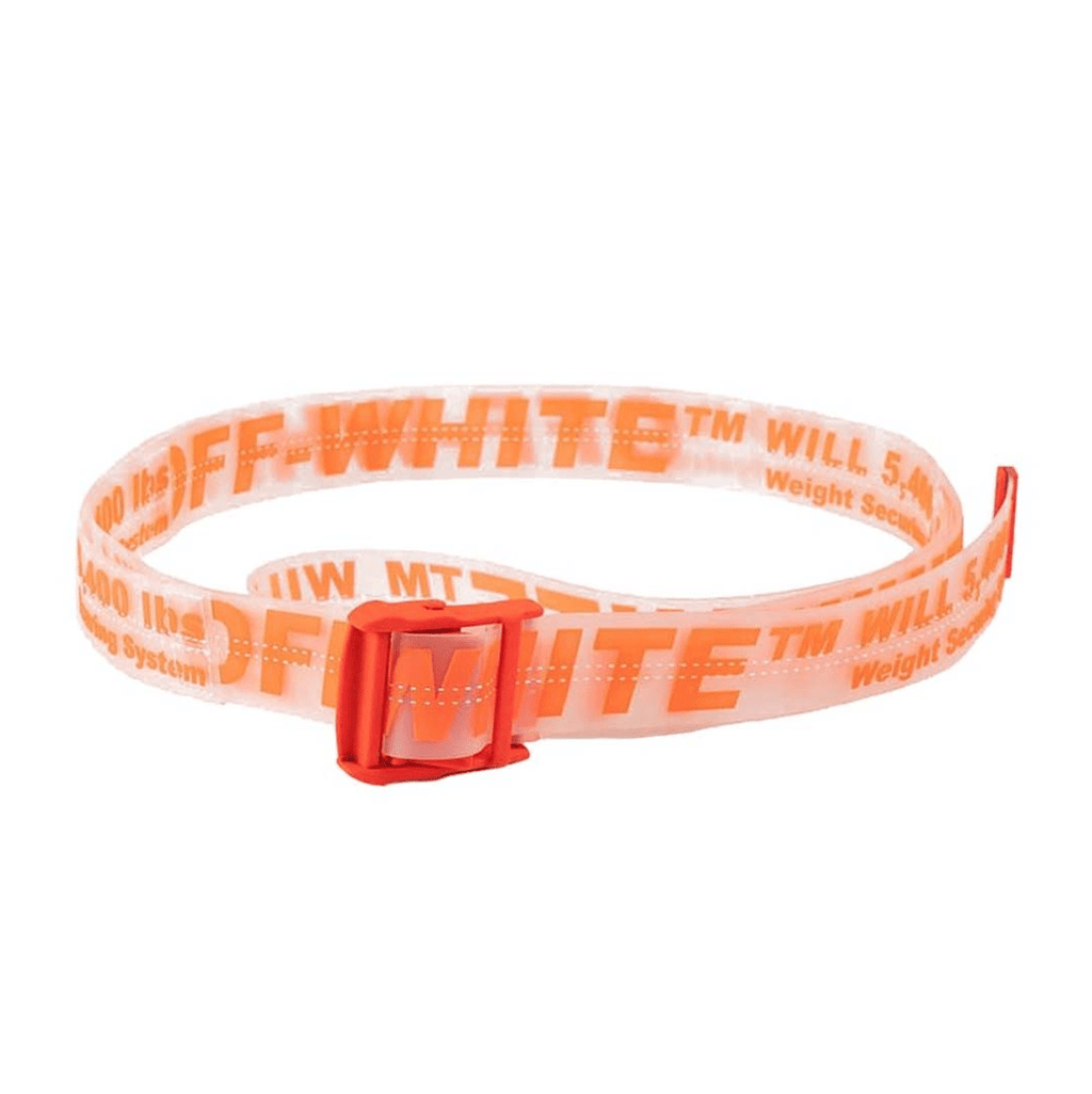 Off-White Rubber Belt Transparent Orange by Off White - NWAHYPE No.1 for streetwear Accessories in USA
