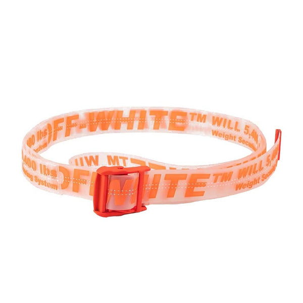 Off - White Rubber Belt Transparent Orange by Off White - NWAHYPE No.1 for streetwear Accessories in USA