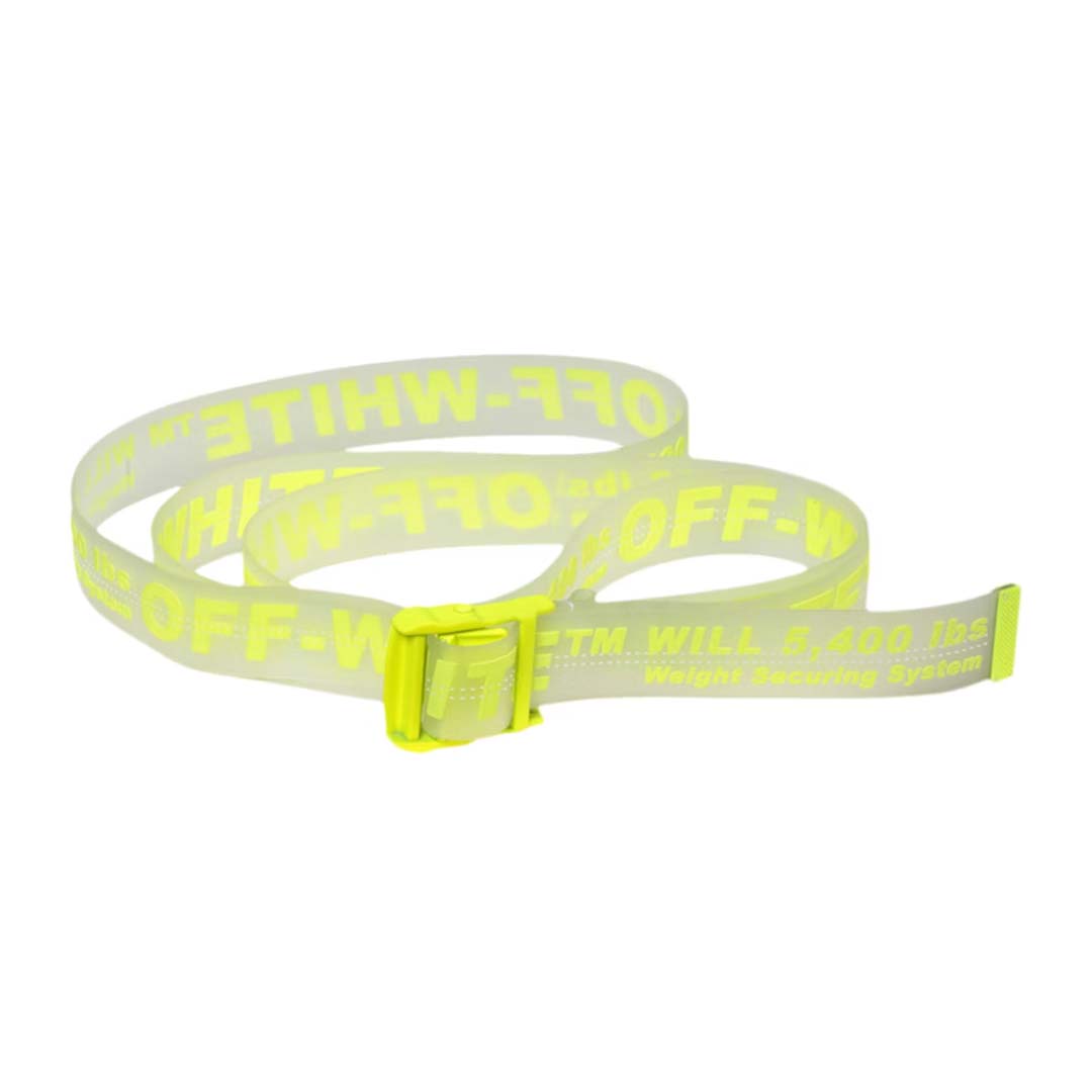 Off - White Rubber Belt Transparent Yellow by Off White - NWAHYPE No.1 for streetwear Accessories in USA