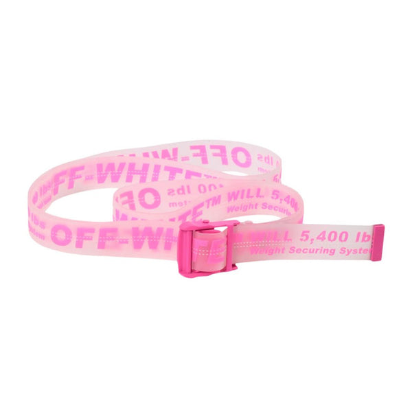OFF - WHITE Rubber Industrial Belt (SS19) Transparent Fuchsia by Off White - NWAHype 1 for streetwear Accessories in USA